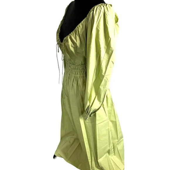 Rebecca‎ Taylor Cotton Poplin Smocked Waist Dress Size M - Picture 6 of 10